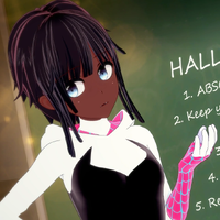 Imani's costume during the 5th Halloween Party - Gwen Stacy