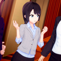 Makoto in court clothing seen in Lovely Lawyers & the Laws of...Love!